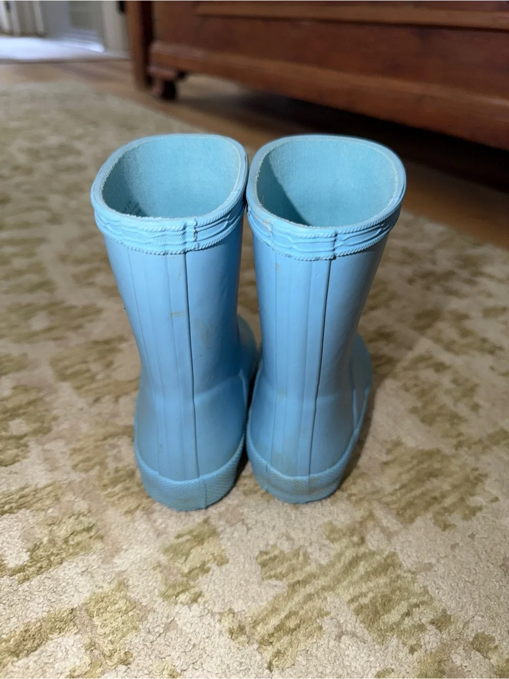 Hunter Kids Light Blue Waterproof Rain Boots